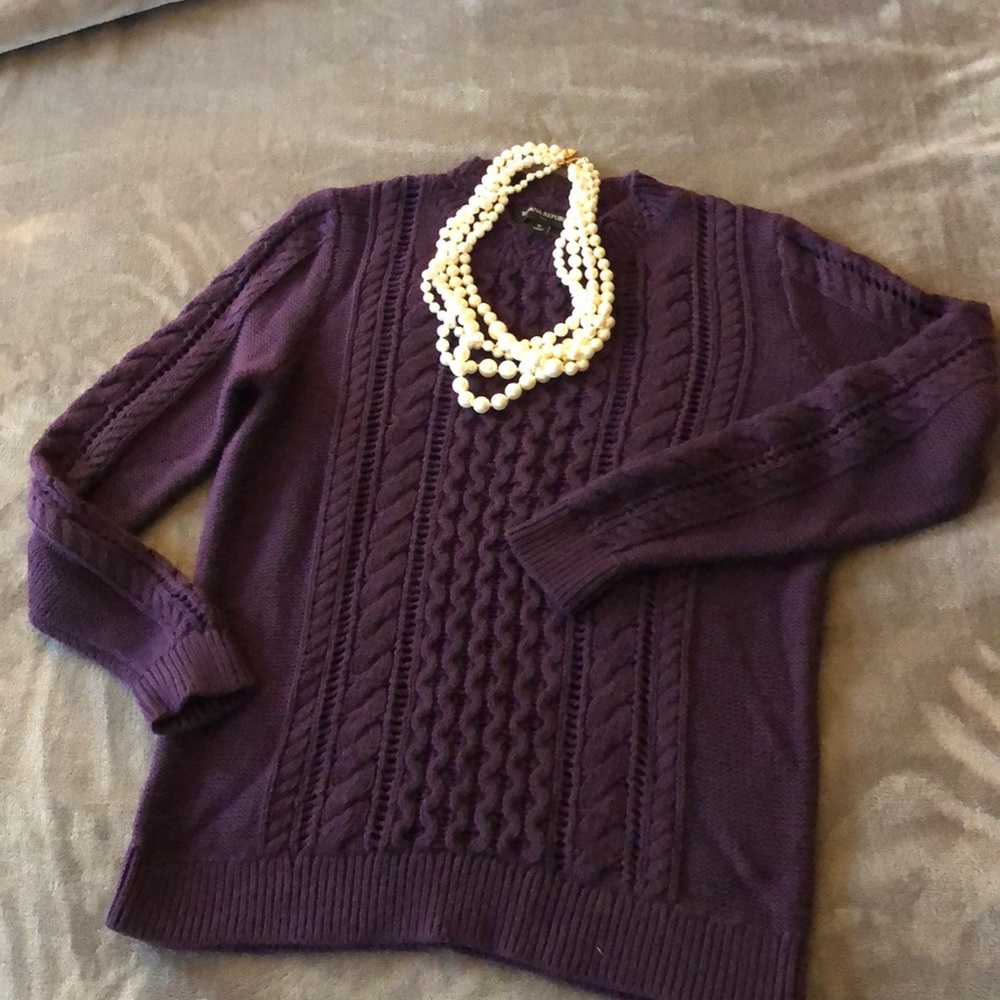 Beautiful Eggplant Sweater